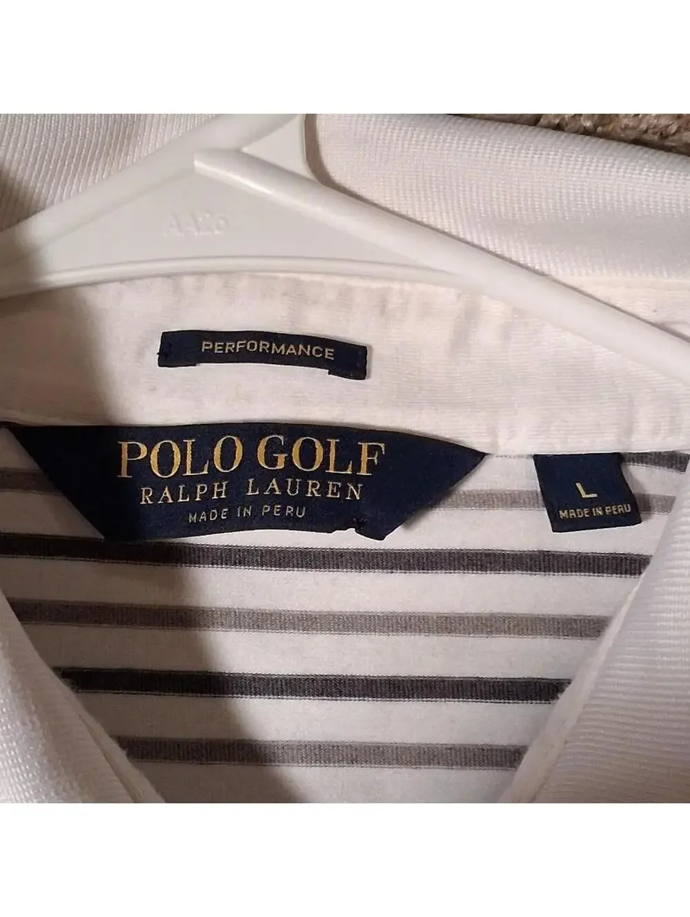 Polo Ralph Lauren Men's White and Multi Polo-shirt